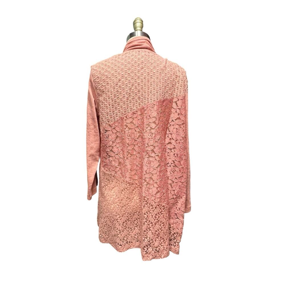 Logo Lori Goldstein Open-Front Patchwork Lace Pan… - image 4